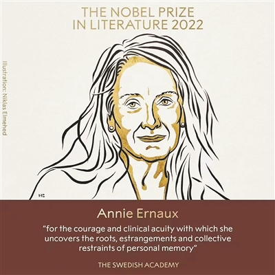 新科诺奖作家安妮·埃尔诺：女性可以用自己的方式来描述世界