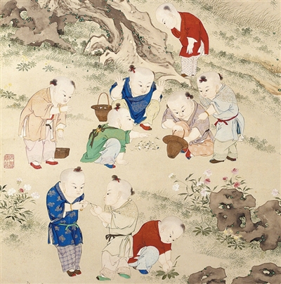 端午童戏 稚趣丹青