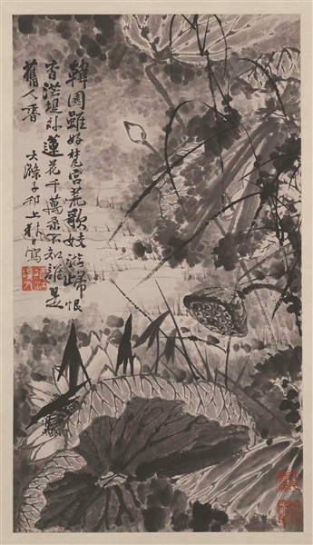 如摇滚乐般的墨荷图 是石涛的终极自洽