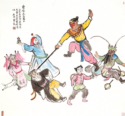 关良:用画笔提取唱念做打的风姿 关良:用画笔提取唱念做打的风姿